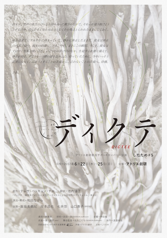 したため#05「ディクテ」チラシ表