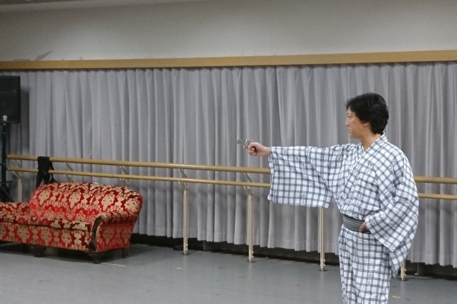 花形新派公演「黒蜥蜴」通し稽古の様子。