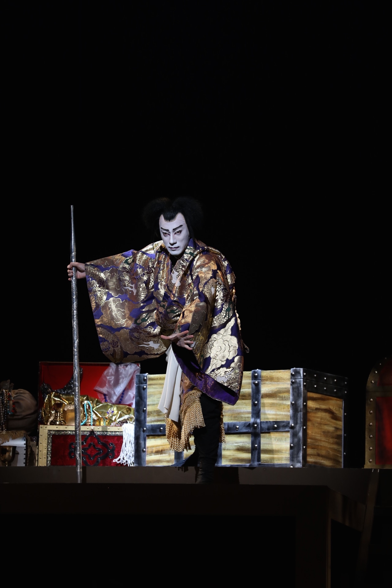 「『ABKAI 2017』石川五右衛門～外伝」ゲネプロより、市川海老蔵演じる石川五右衛門。