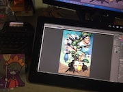 「Are you wearing the clothes?」チラシ制作風景。