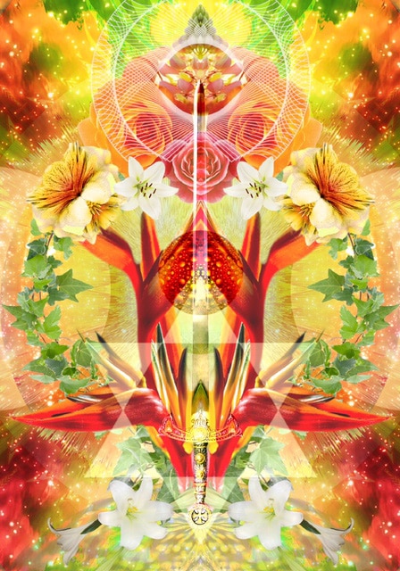 劇宇宙☆アブラクサス 第14回公演「Hexsgram ∞ジャンヌ・ダルクの秘義∞」チラシ