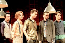 「MOJO」囲み取材より。左から尾上寛之、木村了、TAKAHIRO（EXILE）、波岡一喜、味方良介。