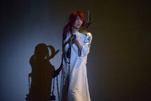 舞台「BRAVE10」ゲネプロより、櫻井圭登演じる由利鎌之介。