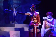 舞台「BRAVE10」ゲネプロより、立道梨緒奈演じる石川五右衛門。