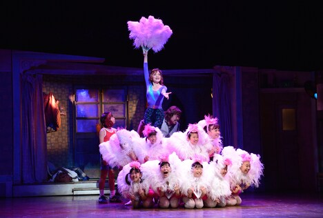 ミュージカル「ビリー・エリオット～リトル・ダンサー～」プレスコールの様子。