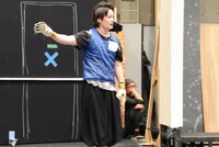 「超体感ステージ『キャプテン翼』」公開稽古より。中村龍介。