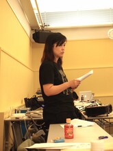 KAAT×Nibroll「イマジネーション・レコード」稽古の様子。矢内原美邦。