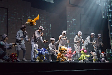 「超進化ステージ『デジモンアドベンチャー tri. ～8月1日の冒険～』」ゲネプロより。パートナーデジモンたち。