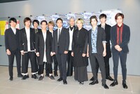 左から伊万里有、多和田秀弥、井阪郁巳、味方良介、三浦宏規、橘ケンチ、和泉宗兵、荒木宏文、高橋健介、田中涼星、有澤樟太郎。