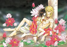 「天は赤い河のほとり」イラスト (c)篠原千絵／小学館