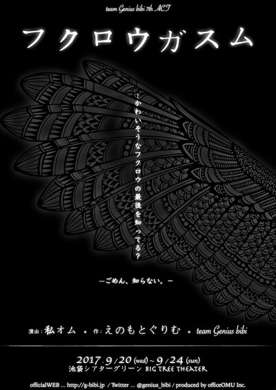 team Genius bibi 7th ACT「フクロウガスム」チラシ表
