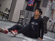 「有限男と無限女」稽古の様子。