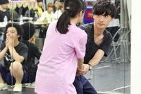 キ上の空論「青の凶器、青の暴力、手と手。この先、」稽古より。