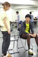 キ上の空論「青の凶器、青の暴力、手と手。この先、」稽古より。