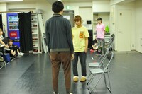 キ上の空論「青の凶器、青の暴力、手と手。この先、」稽古より。