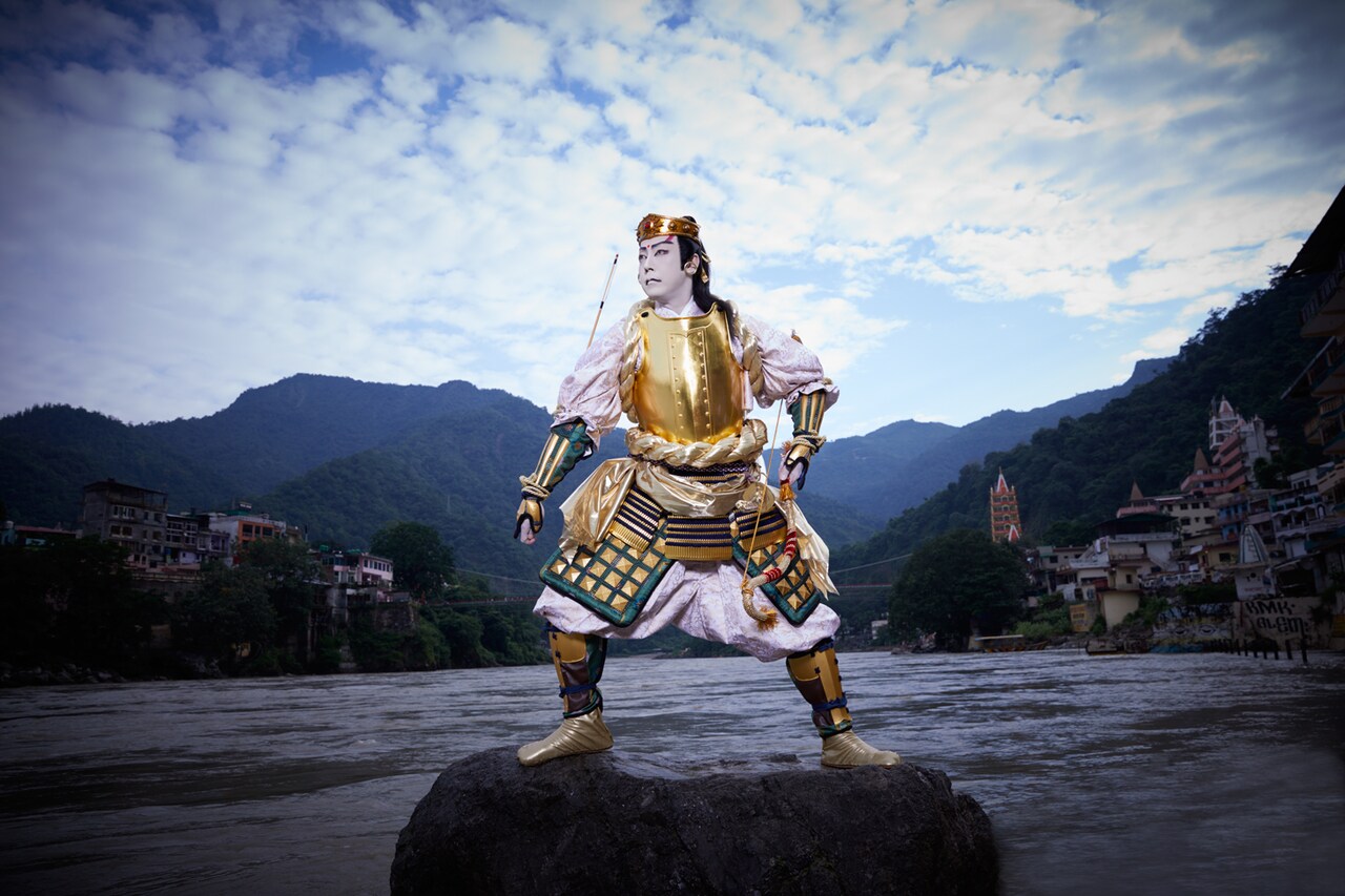 新作歌舞伎「極付印度伝 マハーバーラタ戦記」より。尾上菊之助扮する迦楼奈。（撮影：加藤孝）