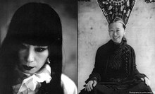 左から山口小夜子、高木由利子。