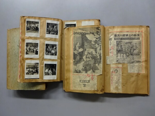 映画「忠臣蔵 花の巻 雪の巻」（1954年、大曾根辰夫監督、8代目松本幸四郎・初代松本白鸚出演）のスクラップ。