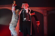 「王室教師ハイネ-THE MUSICAL-」ゲネプロより、植田圭輔演じるハイネ。