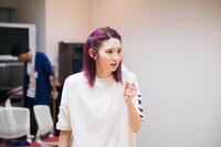 「舞台『青の祓魔師』島根イルミナティ篇」プレ稽古より、大久保聡美。