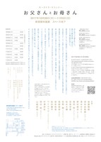 オーストラ・マコンドー「お父さんとお母さん」チラシ裏