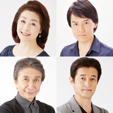 劇団昴公演「ポーランドの人形遣い」出演者。右上から時計回りに、中西陽介、宮本充、牛山茂、一柳みる。
