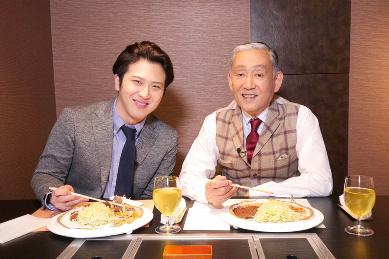 市川左團次と尾上松也が2人でドライブ、「極上空間」で高級ステーキ堪能