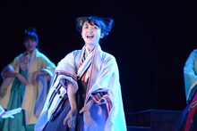 乃木坂46 3期生公演「見殺し姫」公開ゲネプロより。汐寝役の久保史緒里。