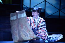 乃木坂46 3期生公演「見殺し姫」公開ゲネプロより。汐寝役の久保史緒里。