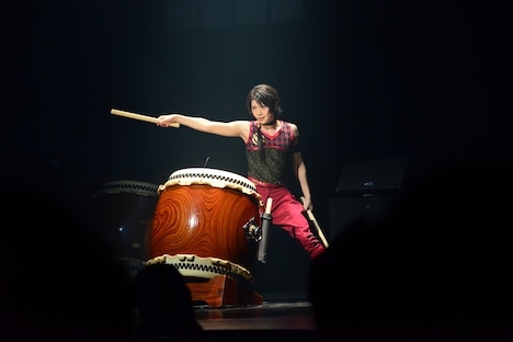 「ミュージカル『刀剣乱舞』 加州清光 単騎出陣2017」ゲネプロより、佐藤流司演じる加州清光。