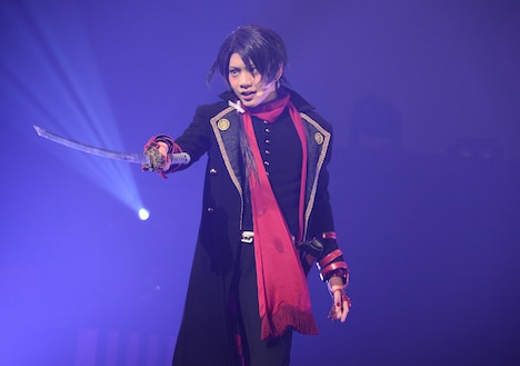 「ミュージカル『刀剣乱舞』 加州清光 単騎出陣2017」ゲネプロより、佐藤流司演じる加州清光。