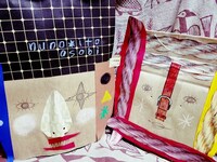 タカクラミホ（nuno*ito asobi）「紙袋おめん」より。