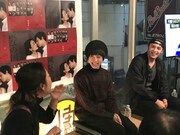 「第12回本公演『滅びの国』チケット発売イベントより。左から山田佳奈、三津谷亮、冨森ジャスティン。