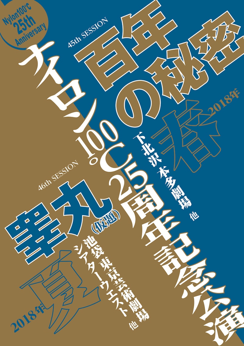 ナイロン100℃25周年記念公演仮チラシ表