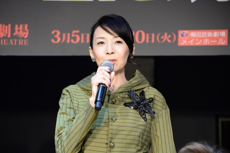 ミュージカル「ブロードウェイと銃弾」製作発表記者会見より。保坂知寿。