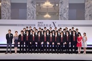 男劇団 青山表参道X お披露目記者発表会の様子。