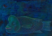 ぐにゃり 第6回公演「『アクアリウム』～サラリーマンと、長生きなお魚のお話～」ビジュアル