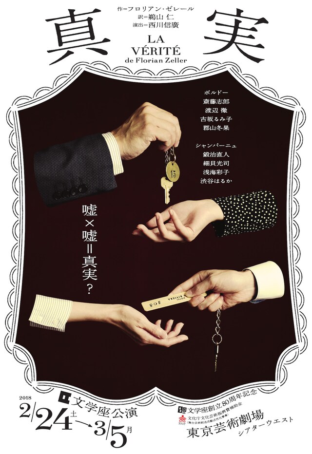 文学座「真実」チラシ