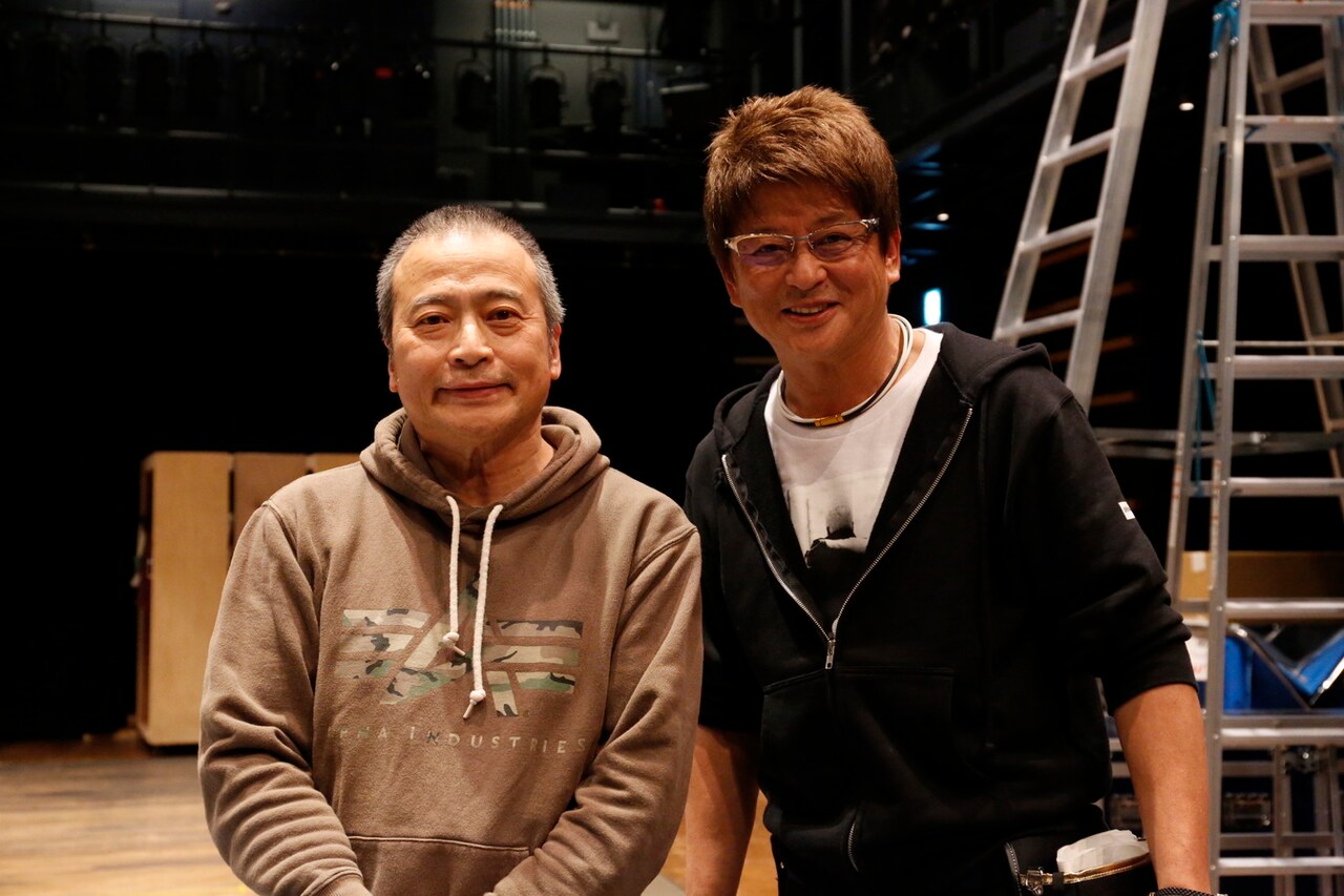 哀川翔「HEADS UP!」公開稽古、ラサール石井「初演とはまた違う印象に」