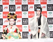 「REVUE JAPAN~GEISHA&SAMURAI」会見より。
