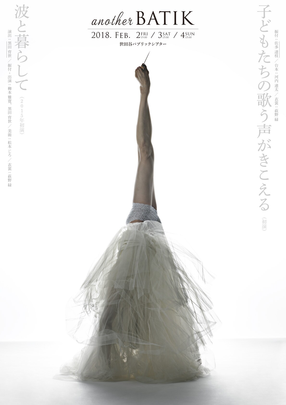 佐多達枝振付の新作＆柳本雅寛と黒田育世のデュオで魅せる“another BATIK”