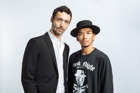 左からファビアン・プリオヴィユ、ヴィンス・メンドーザ。(撮影:上山陽介)