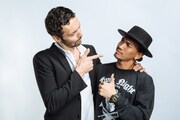 左からファビアン・プリオヴィユ、ヴィンス・メンドーザ。(撮影:上山陽介)