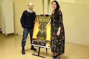 「DUNAS-ドゥナス-」合同取材会より。左からシディ・ラルビ・シェルカウイ、マリア・パヘス。
