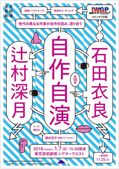 芸劇＋トーク 異世代作家リーディング「自作自演」第15回チラシ