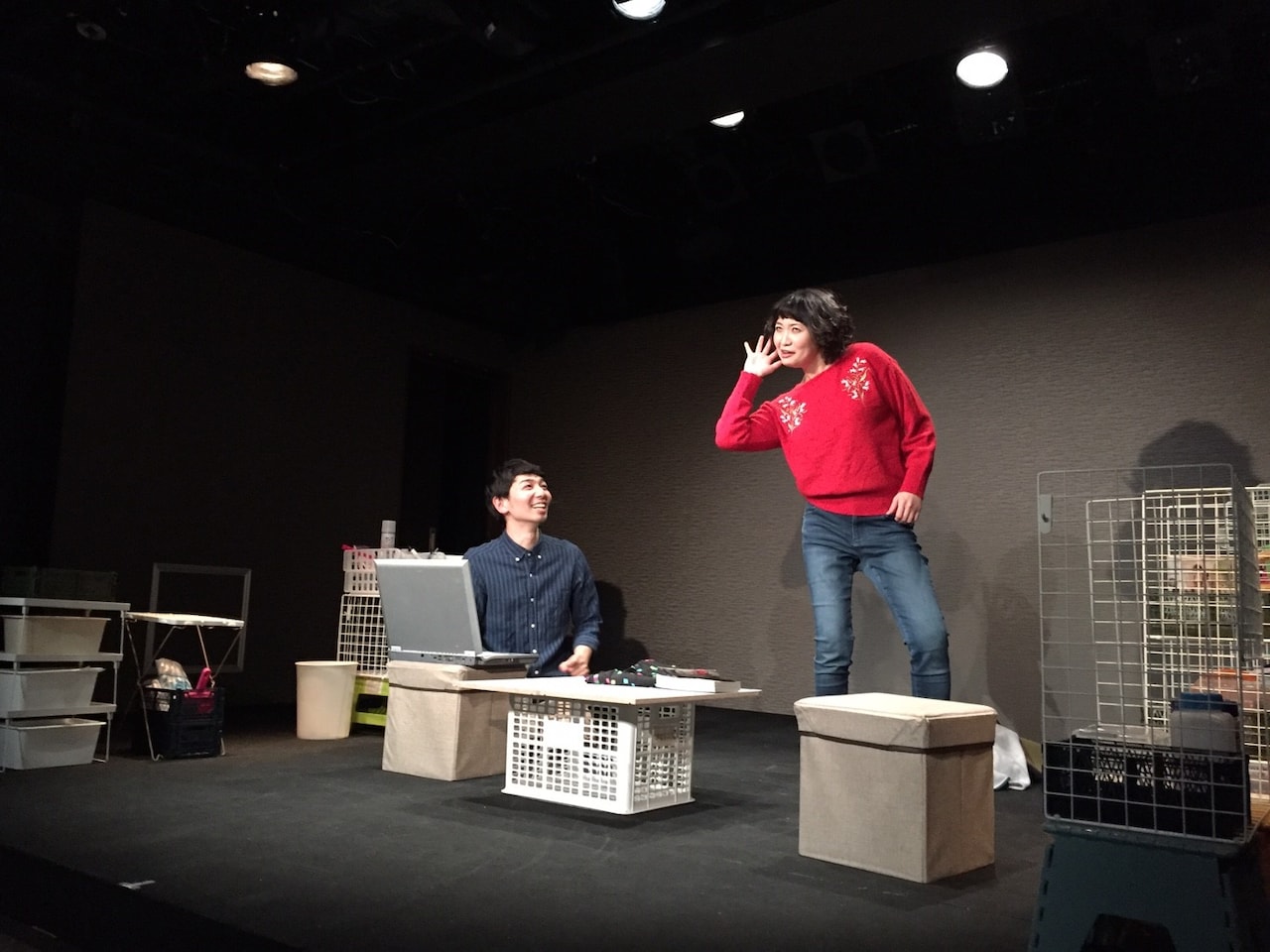 鬼頭真也×野口かおる×千葉雅子の「ひび割れた部屋で」本日開幕