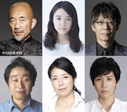 上段左から竹中直人、上白石萌音、生瀬勝久。下段左から前野朋哉、高橋ひとみ、池岡亮介。
