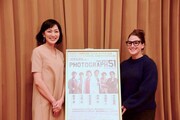 「PHOTOGRAPH 51」囲み取材より、左から板谷由夏、サラナ・ラパイン。