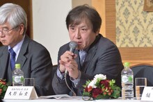 「オペラ夏の祭典2019ー20 Japan→Tokyo→World『トゥーランドット』『ニュルンベルクのマイスタージンガー』」の共同制作記者発表より。大野和士。(c)堀田力丸