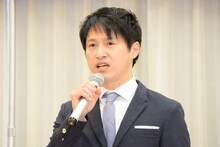 ミュージカル「よろこびのうた」制作発表記者会見より。四宮貴久。